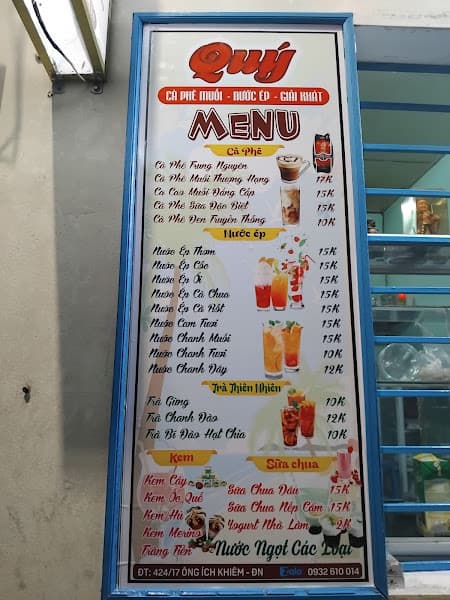 Ảnh bìa Cà phê muối - nước ép Quý