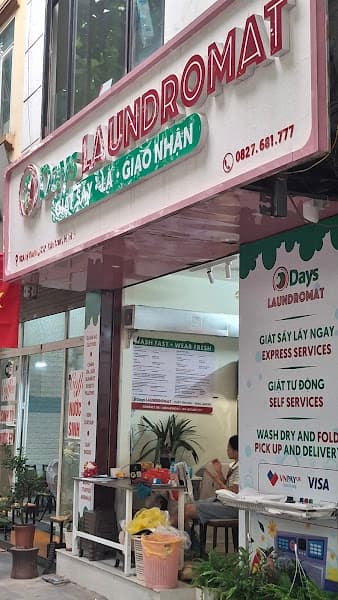 Giặt sấy tự động 7 days laundromat Hanoi VietNam