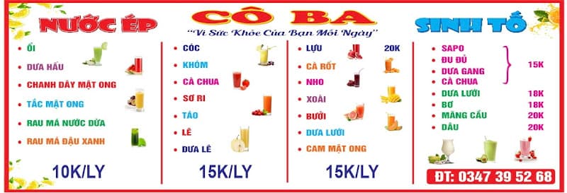 Hình ảnh Nước ép - Sinh tố Cô Ba - 6