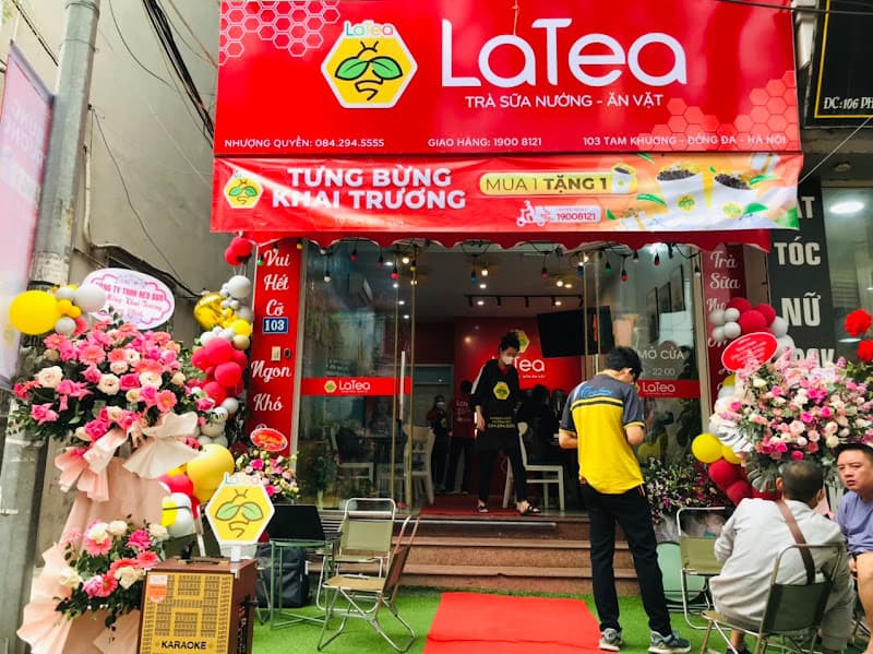 LATEA: TRÀ SỮA nướng - MÓN ĂN vặt