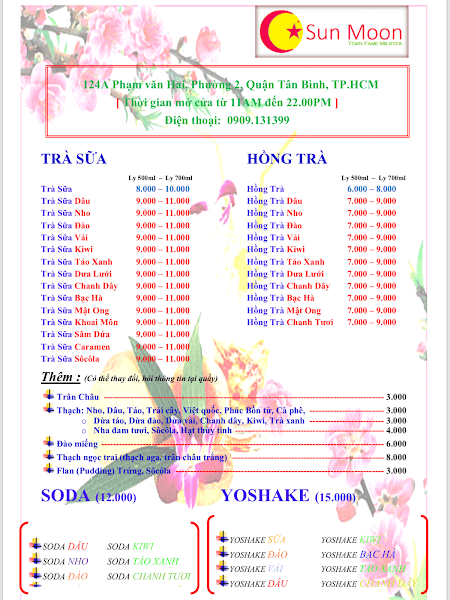 Hình ảnh Trà Sữa Sun Moon - Toan Fame Milktea - 4