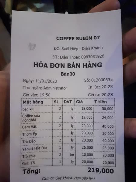 Hình ảnh Cafe SuBin 07 - 3