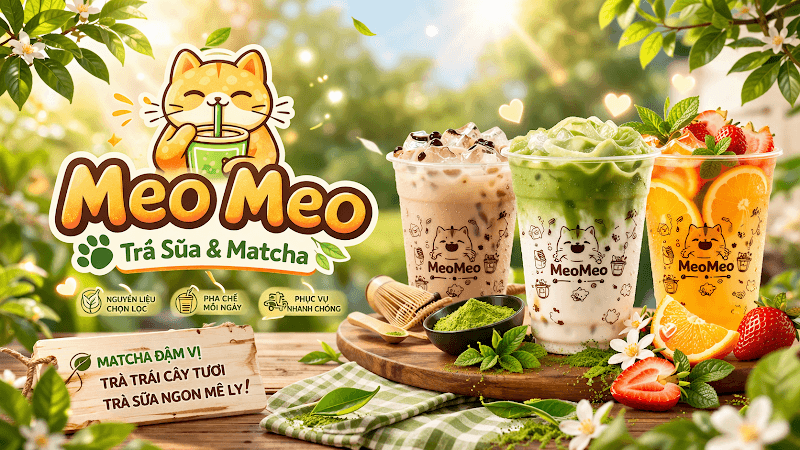 Ảnh bìa Meo Meo - Trà Sữa & Matcha Latte (Phước Kiển)