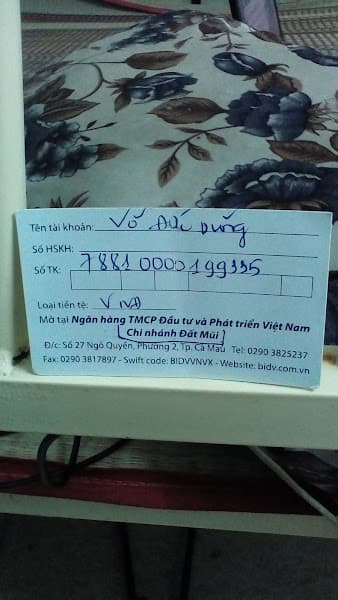 Hình ảnh CN Cà Mau - Ngân hàng TMCP Đầu tư & Phát triển Việt Nam (BIDV) - 9