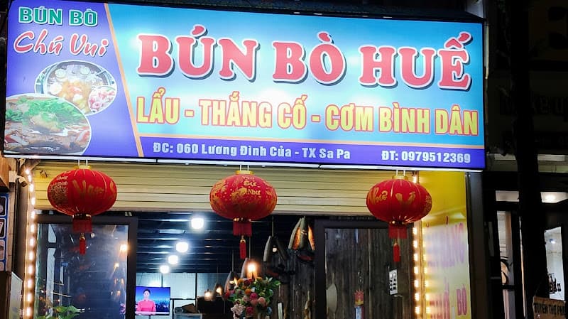 Bún bò Huế Chú Vui Sapa