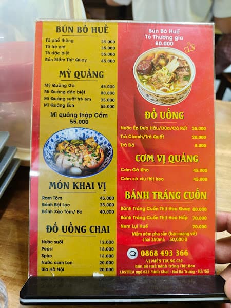 Hình ảnh Vị Miền Trung - Bún Bò Huế, Bánh Tráng Cuốn Thịt Heo Timescity - 3