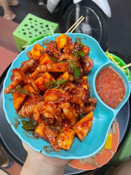 Hình ảnh Kin! Ăn vặt- chân gà sốt Thái -Buffet xiên - 5