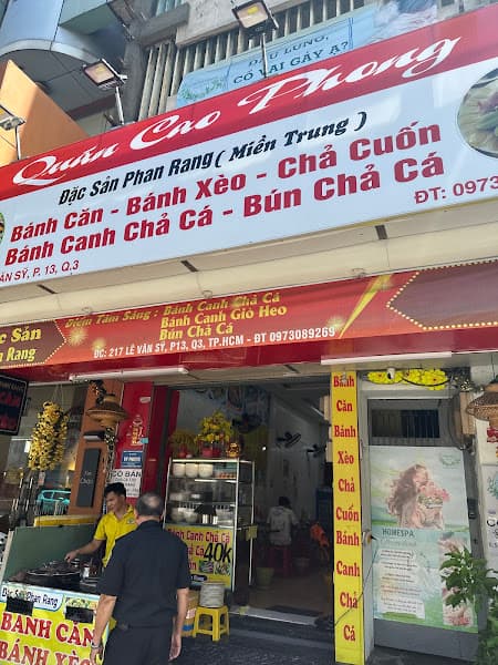 Quán Cao Phong - Đặc sản Miền Trung - Bánh căn bánh xèo Phan Rang
