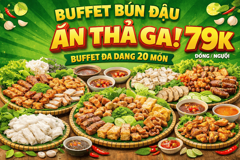 Hình ảnh Buffet Bún Đậu 79K Tắc Cậu (Bao Nước – Ăn Không Giới Hạn) - 5