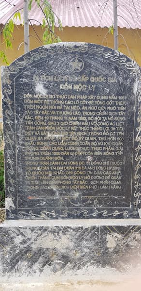 Di Tích Lịch Sử Đồn Mộc Lỵ