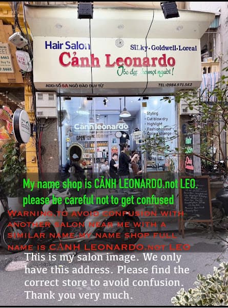 Hình ảnh HAIR SALON CẢNH LEONARDO Hà Nội phố cổ Perm. Hair Cut & color - 2