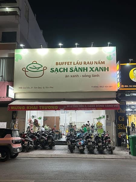 Sạch Sành Xanh - Buffet Lẩu Chay Rau Nấm