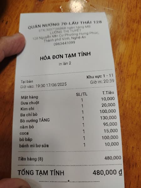 Hình ảnh Quán Nướng 70 - Lẩu Thái 128 Nguyễn Văn Cừ - 2