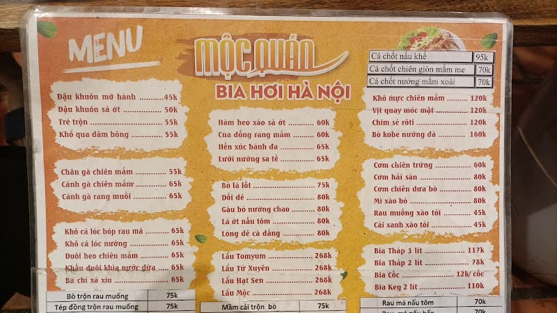 Hình ảnh Mộc Quán - Bia Hơi Hà Nội - 2