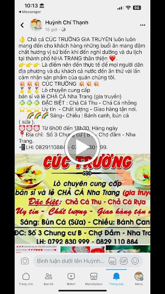 Hình ảnh bánh canh bún cá Cúc Trường - 3