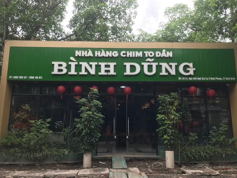 Nhà hàng Bình Dũng chim to dần