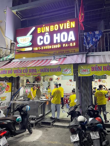 Bún Bò Viên Cô Hoa Vườn Chuối