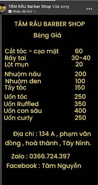 Hình ảnh TÂM RÂU BARBER SHOP - 4