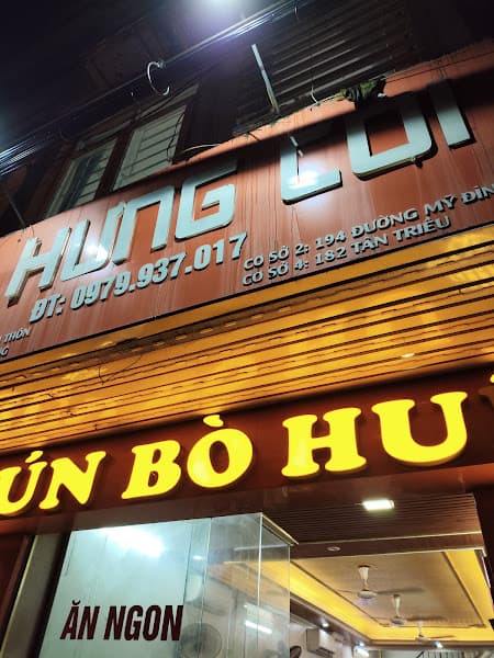 Bún bò Huế Hưng Còi