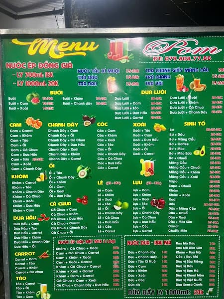 Ảnh bìa Nước ép - Sinh tố POM