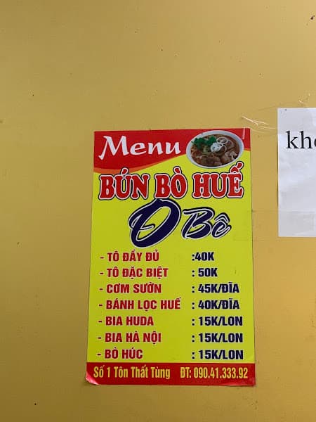 Hình ảnh Bún Bò Huế O Bê - 2