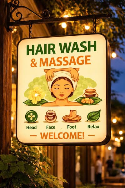 Du Gia Haed Massage - Hair Wash-Relax - Herbal - Care -