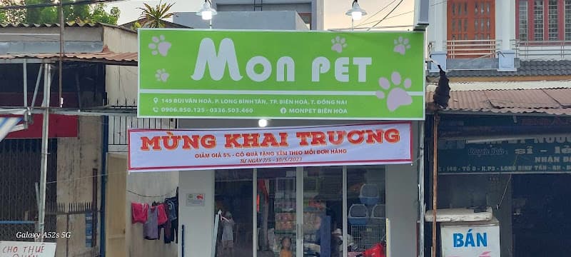 Cửa hàng thú cưng MonPet Biên Hoà