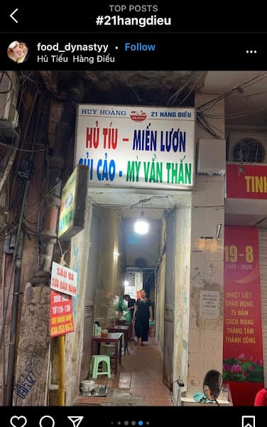 21 Hàng Điếu - Hủ tíu, miến lươn, sủi cảo, mỳ vằn thắn