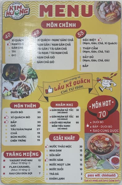 Hình ảnh Bún bò Huế Kim Hương quận 3 , đuôi bò , lẩu xí quách ngon - 3