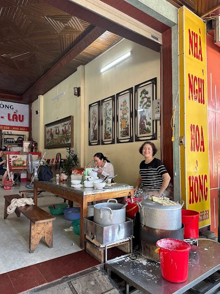 Bánh cuốn- Nhà nghỉ Hoa Hồng