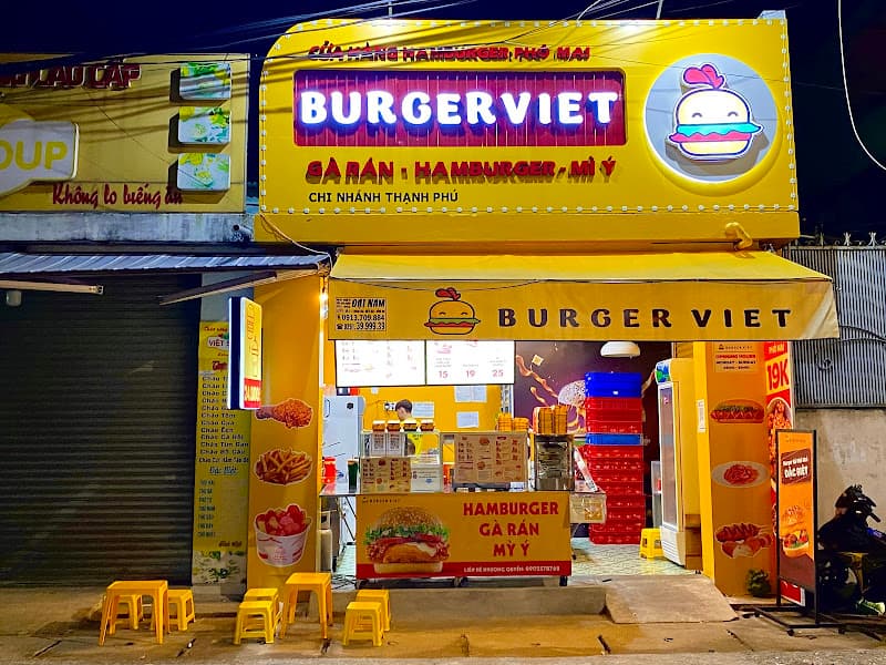 Ảnh bìa Burger Việt CN Thạnh Phú - Bánh mì hamburger, mì ý, gà rán