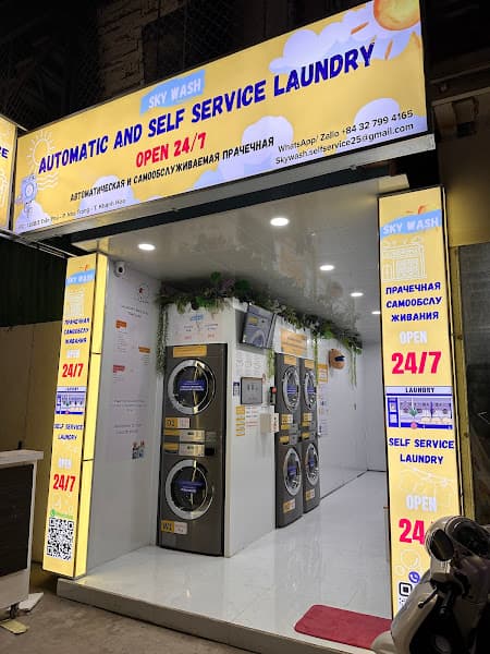 SkyWash laundromat- 100 Tran Phu - self service laundry- 24/7