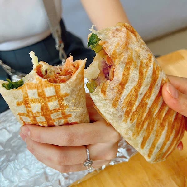 Hình ảnh BÁNH MỲ CUỘN GÀ NƯỚNG - CƠM KEBAB - MỲ Ý - KEM DỪA - 5