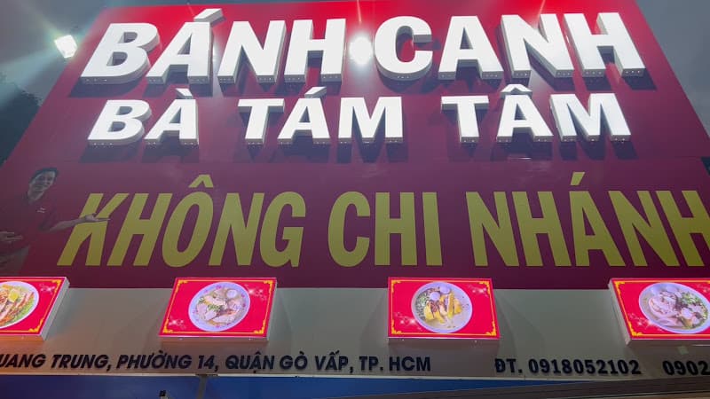 Quán Bánh Canh Bà Tám Chợ Cầu (không chi nhánh) [quán có đồng phục màu đỏ]