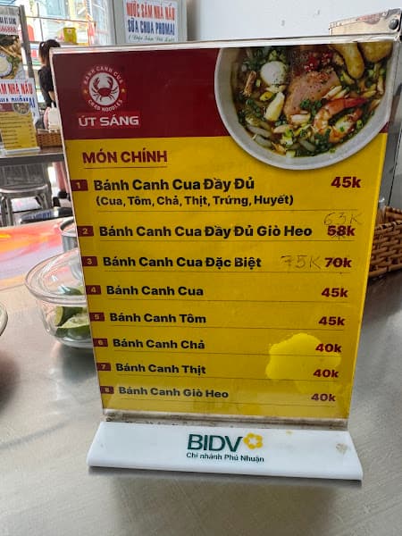Hình ảnh Bánh Canh Cua Cầu Bông - Quán Út Sáng - 2