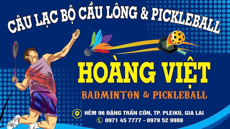 Hình ảnh Sân cầu lông Hoàng Việt vs sân pickleball hoàng việt - 2