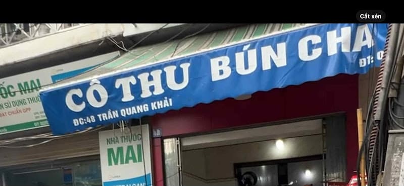 Hình ảnh Quán Bún Chả Thu - 2