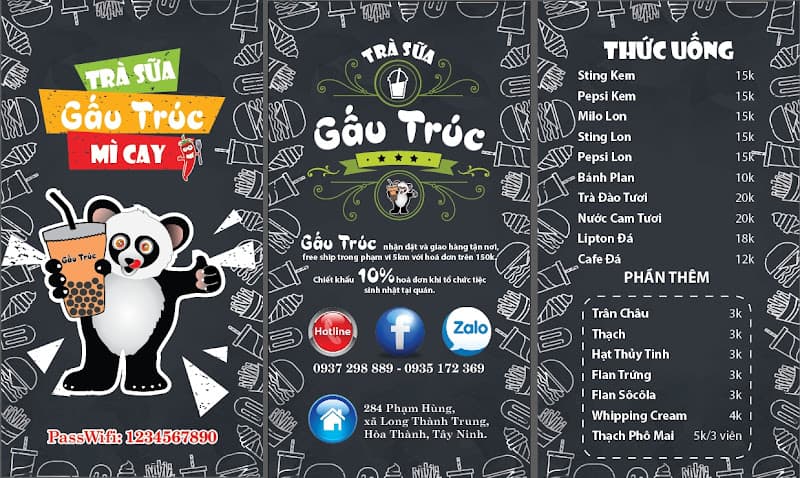 Hình ảnh Trà sữa Gấu Trúc - 6