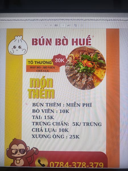 Hình ảnh Bún bò huế - Bún riêu cua Thiên Vũ - 3