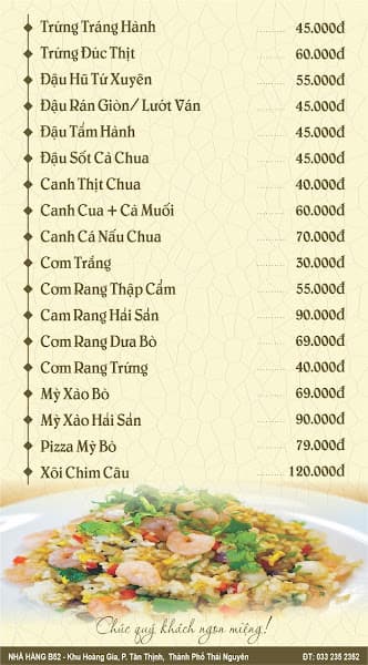 Hình ảnh Nhà hàng B52, Khu đô thị Hoàng Gia, Tân Thịnh, TP. Thái Nguyên - 5