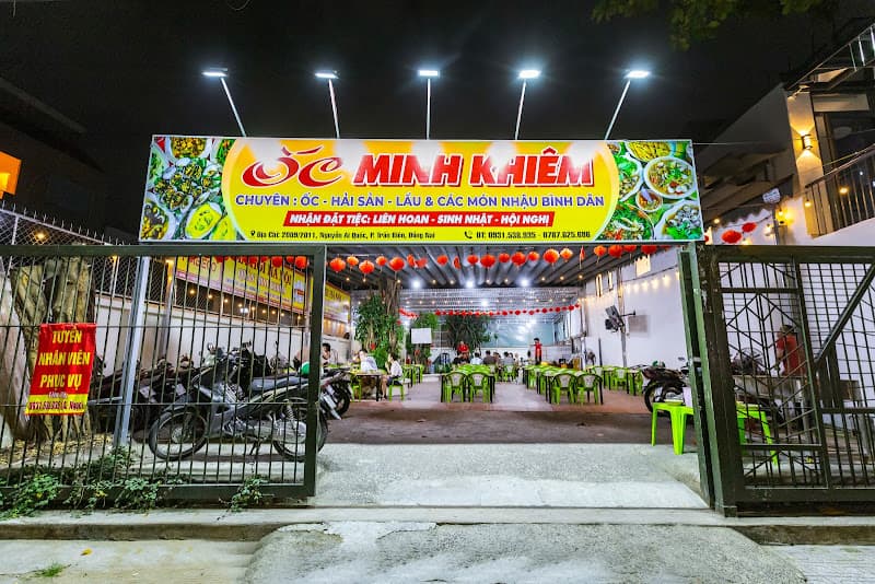 Quán ốc Minh Khiêm I Quán Ốc Ngon Biên Hoà I Quán Nhậu Bình Dân Biên Hoà
