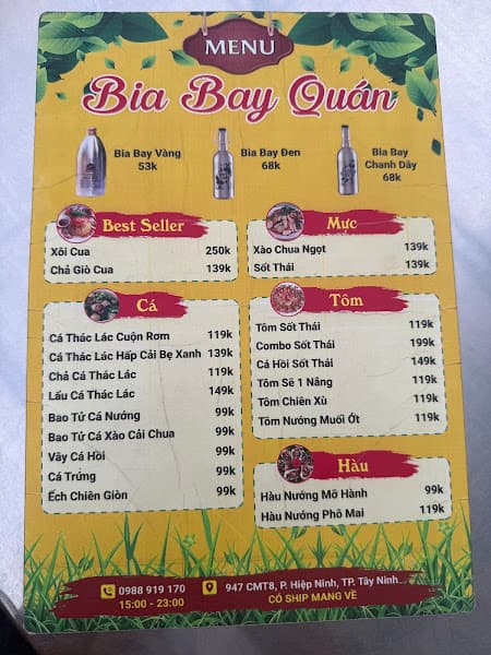 Hình ảnh Bia Bay Quán - 2