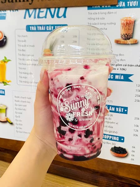 Hình ảnh Sunny Juice & Tea - Trà sữa, trà trái cây tươi, Sinh tố, Nước ép - 3