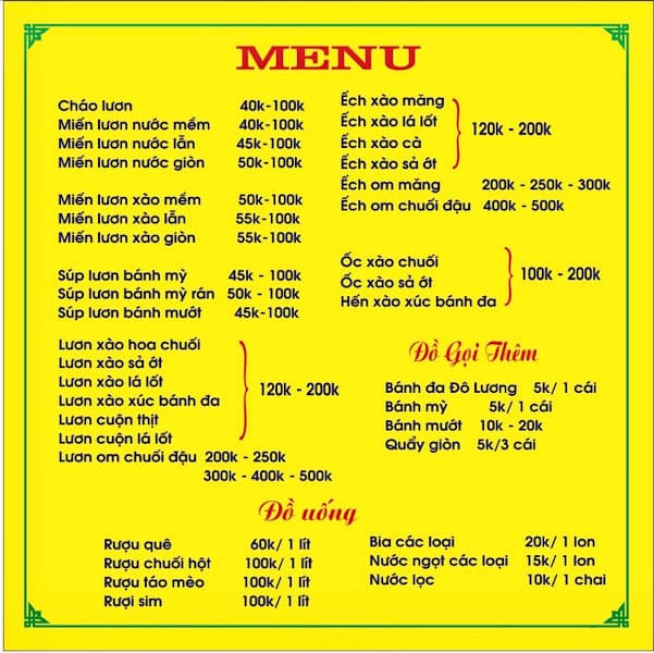 Hình ảnh Lươn Niêu Xứ Nghệ Hoà Lương cơ sở 3 - 5