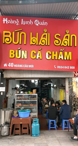Hoàng Linh Quán- Bún hải sản - Bún cá chấm