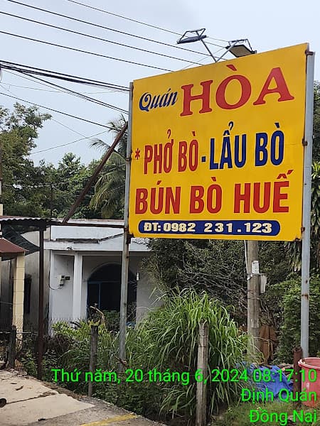 Hình ảnh Bún bò - Phở bò - Lẩu Bò Hoà gần bò chua ngọt - 2