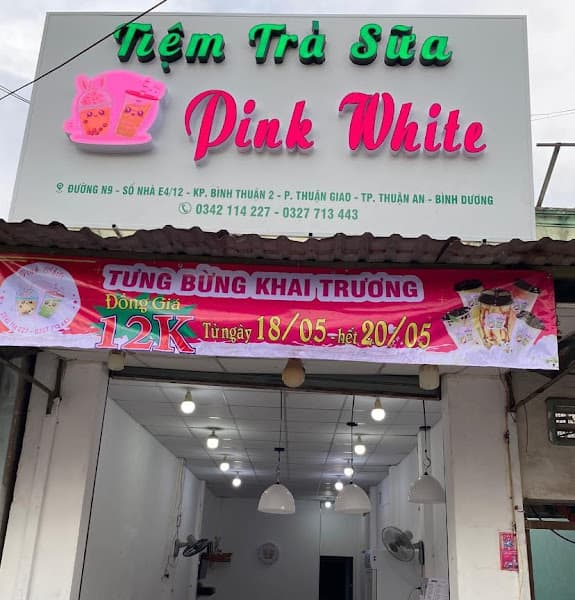 Tiệm Trà Sữa Pink White | Trà Sữa Ngon Thuận Giao | Trà Sữa Thuận An Bình Dương