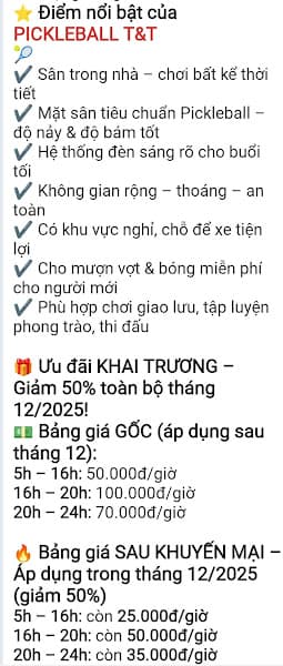 Hình ảnh Pickleball T&T - 8