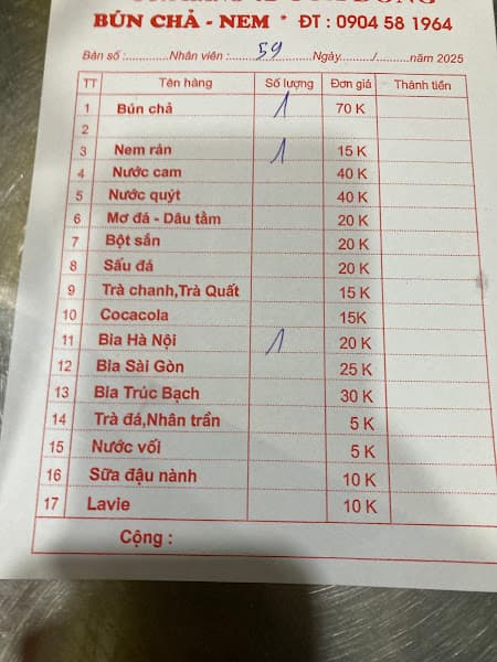 Hình ảnh Bún chả 41 Cửa Đông - 2