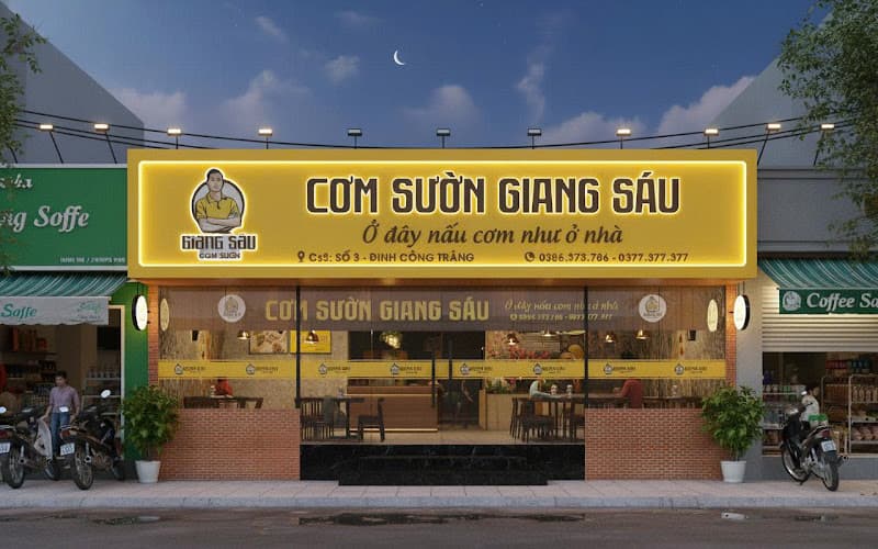 Cơm Sườn Giang Sáu Đinh Công Tráng